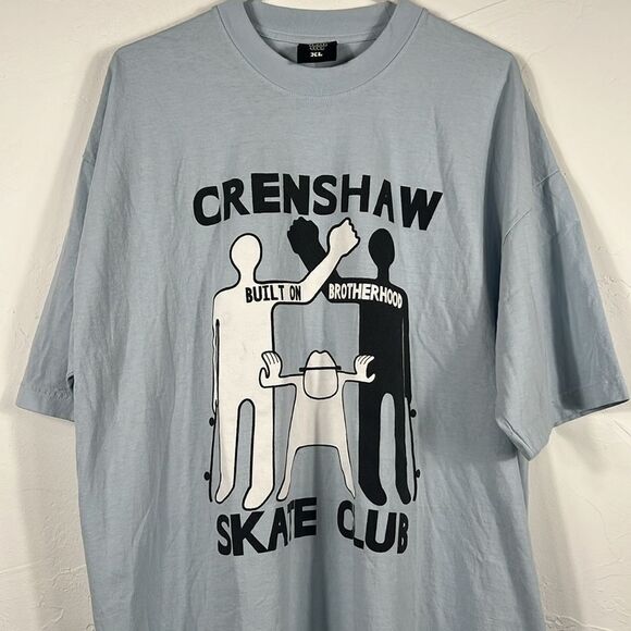 🔥 Vintage CRENSHAW SKATE CLUB Built on Brotherhood Skateboard Tee XL - PERFECT - Picture 2 of 6